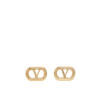 华伦天奴(Valentino)金色金属椭圆形耳环女款时尚百搭配饰耳饰