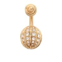 华伦天奴(Valentino)女款单只耳环金色饰面球体设计时尚百搭配饰