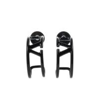 华伦天奴(Valentino)黄铜材质V标志耳环女款配饰潮酷个性时尚百搭