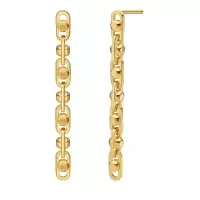 迈克·科尔斯(MICHAEL KORS)女士耳饰14K金合金925纯银抛光设计典