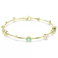 Swarovski女士多彩晶钻金 链条可调节手链