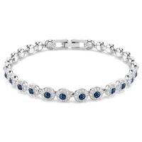 Swarovski闪耀蓝晶 adjustable 蓝色水晶手链女款时尚晚宴配饰