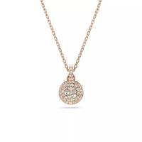 Swarovski女士玫瑰金链条锁骨链时尚简约气质短款项链