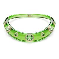 Swarovski女款绿水晶闪耀项链 复古风格时尚气质颈链 饰品配饰