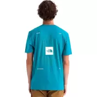THE NORTH FACE男士运动T恤 环保图案运动T恤舒适透气日常休闲户外运动T恤