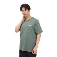 THE NORTH FACE男士速干吸湿排汗复古花卉短袖T恤鸭绿DG