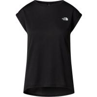 户外女装速干圆领露营T恤闪干科技前幅拼接宽松袖