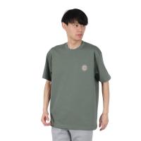 男士短袖印花T恤户外休闲潮牌Geo方形logo鸭绿色