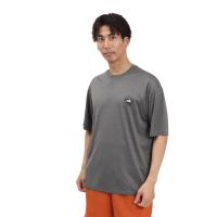 运动速干防晒透气短袖T恤男夏季户外休闲UV保护聚酯纤维灰