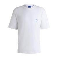 纯棉圆领短袖T恤男直下摆品牌logo设计百搭基础款夏衣物