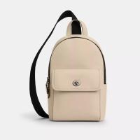 COACH/蔻驰男士锁扣斜挎包宽开口可扩展兼容平板电脑手提肩背两用