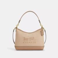 大容量手提单肩包女士复古马车印花斜挎包潮