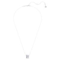 Swarovski优雅蓝色水晶项链镀铑设计传递爱的心意礼物