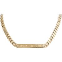 Harley Davidson女款金色链条项链 精美设计不易褪色 可调节长度时尚饰品