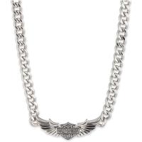 Harley Davidson/哈雷戴维森哈雷大卫逊男款英寸天使翅膀链条银色