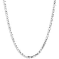 Harley Davidson男士不锈钢编织绳链项链英寸舒适耐用时尚饰品