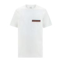 Paul Smith男士白色徽标T恤圆领短袖简约舒适透气日常休闲服装