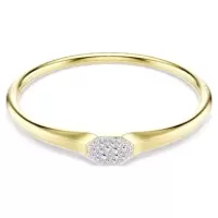 Swarovski女士优雅八角水晶手链金 tone 闪耀日夜可戴配 midi 戒指