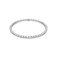 Swarovski优雅女式网球项链 精致方形切割石蕴含时尚魅力