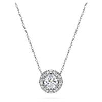 Swarovski永恒光环单石吊坠 Eternity系列闪亮钻石点缀精致优雅 白金项链