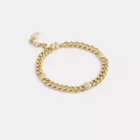 COACH女款金属铆钉链条手链时尚百搭配饰腰链女腰围调节通用