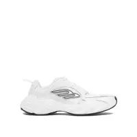 Balenciaga/巴黎世家女款跑步鞋百搭小白鞋皮质拼接橡胶底运动休