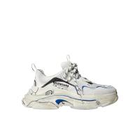 巴黎世家(Balenciaga)男跑步鞋系带低帮板鞋多层泡沫透气网面复杂外底时尚百搭户外休闲鞋