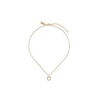 Ferragamo金属玻璃合金女士时尚复古链条项链金属质感潮流挂坠