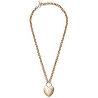 Emporio Armani现代维多利亚风格女式心形项链厚链设计优雅时尚珠宝