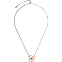 Emporio Armani经典设计女士项链不锈钢防过敏玫瑰金镶水晶优雅礼品