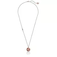 盖尔斯(GUESS)优雅花朵球形吊坠项链细致链条饰品女款气质提升