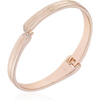 GUESS手链女金属镀金铰链设计石英玻璃吊坠简约时尚百搭