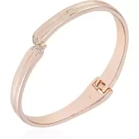 GUESS手链女金属镀金铰链设计石英玻璃吊坠简约时尚百搭