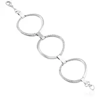 GUESS闪耀水晶圆环手链女款时尚百搭配饰英寸金属链条