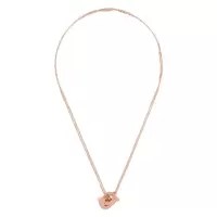 Salvatore Ferragamo菲拉格慕双Gancini吊坠项链女款黄铜材质时尚饰品