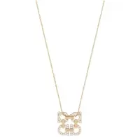 Salvatore Ferragamo女士几何吊坠项链精致轻奢优雅简约饰品