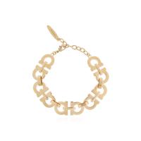 Salvatore Ferragamo几何金属链条女士手链可调节扣时尚百搭配饰高定风格