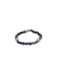 Salvatore Ferragamo精致复古搪瓷黄铜串珠手链男饰品潮流百搭配饰