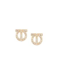 Salvatore Ferragamo Gancini 造型耳饰时尚镶钻耳钉潮流休闲百搭优雅精致饰品