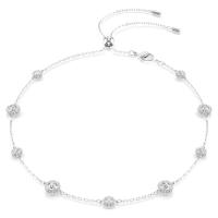 Swarovski女式项链可调节滑动双面闪耀多用配饰