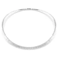 Swarovski女式项链闪耀设计可调节链条白钻奢华简约风