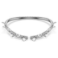 Swarovski白色简锁骨链闪钻设计轻奢百搭女款项链