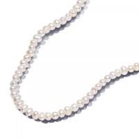 Pandora 14k金镀层珍珠吊坠项链女款时尚简约百搭配饰黄金淡水珍珠项链