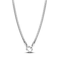 Pandora铆钉链条女士项链简约百搭配饰长款SterlingSilver珠宝送女友礼物