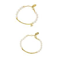 女手链珍珠首饰金色配饰约会聚会