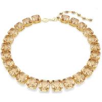 Swarovski时尚气质优雅女式项链水晶黄铜晚宴日常礼物送自己