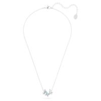 施华洛世奇(SWAROVSKI)蓝晶蝴蝶项链自然灵动可调节长度