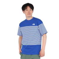 THE NORTH FACE乐斯菲斯户外T恤男速干透气UV防护舒适条纹棉质