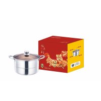 拓杰(飞科)顺丰利28CM复合钢多用蒸锅(单层带蒸片)(礼品首选!)(1件/16个)