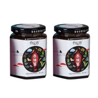 千味语 香辣酱 220g*2瓶 香而不腻 加入大块牛肉粒